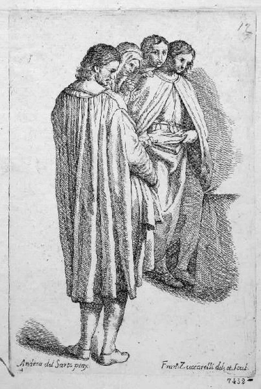 Storia dei Padri Serviti dipinta nel monastero dell'Annunciata di Firenze - incisore, Pinacoteca Tosio Martinengo, Brescia